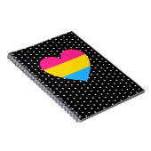 Pansexual Pride Heart Notitieboek (Rechterzijde)