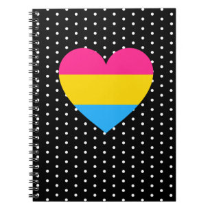 Pansexual Pride Heart Notitieboek