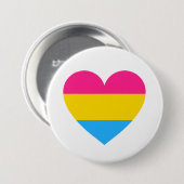 Pansexual Pride Heart Ronde Button 7,6 Cm (Voorkant /achterkant)