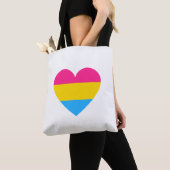 Pansexual Pride Heart Tote Bag (Dichtbij)