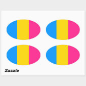 Pansexual Pride Ovale Sticker (Vel)