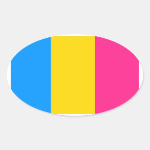 Pansexual Pride Ovale Sticker