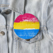 Pansexual Pride Paint Ronde Button 4,0 Cm (In situ)