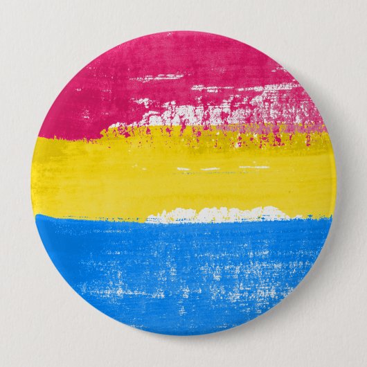 Pansexual Pride Paint Ronde Button 4,0 Cm (Voorkant)