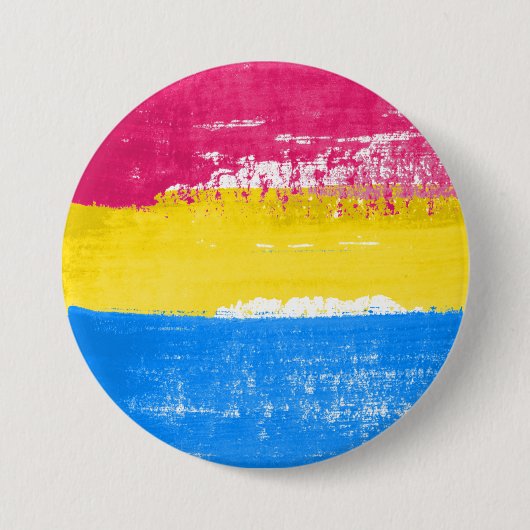Pansexual Pride Paint Ronde Button 7,6 Cm (Voorkant)