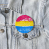 Pansexual Pride Paint Ronde Button 7,6 Cm (In situ)