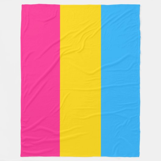 Pansexual Pride (Pan Flag) Fleece Deken (Voorkant)