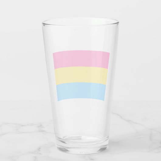 Pansexual Pride (Pan Flag) Glas (Achterkant)