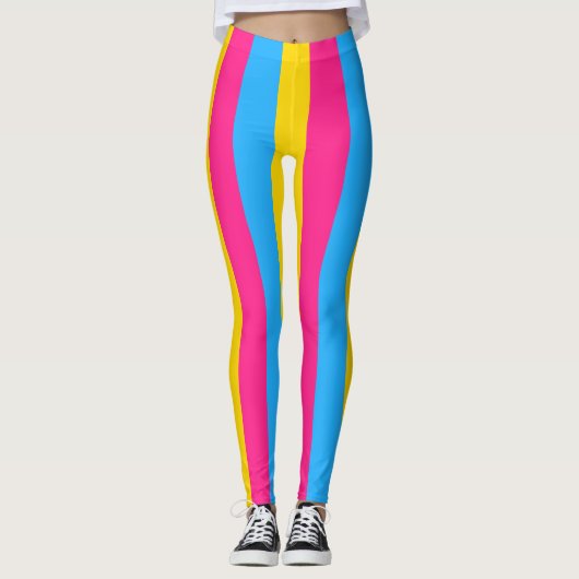 Pansexual Pride (Pan Flag) Leggings (Voorkant)