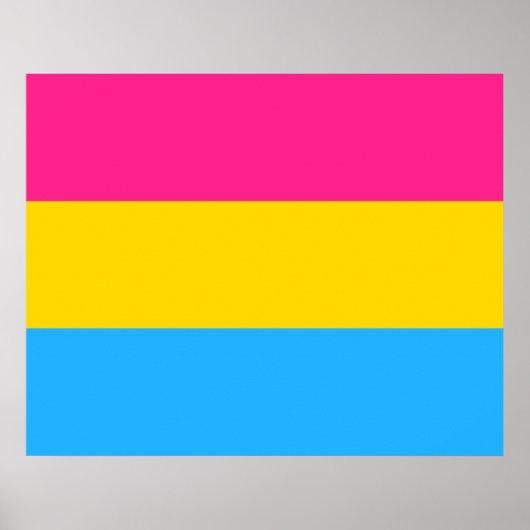 Pansexual Pride (Pan Flag) Poster (Voorkant)
