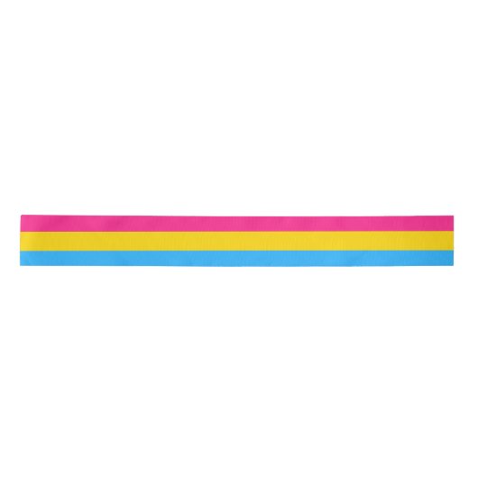 Pansexual Pride (Pan Flag) Satijnen Lint (Voorkant)