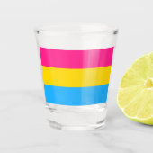 Pansexual Pride (Pan Flag) Shot Glas (Voorkant)