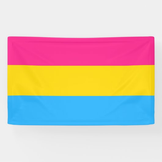 Pansexual Pride (Pan Flag) Spandoek (Horizontaal)