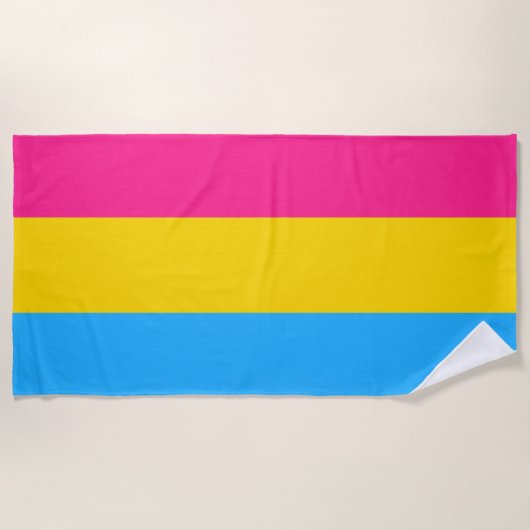 Pansexual Pride (Pan Flag) Strandlaken (Voorkant)
