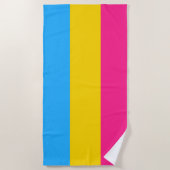Pansexual Pride (Pan Flag) Strandlaken (Voorkant)