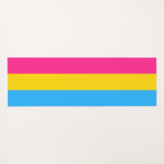 Pansexual Pride (Pan Flag) Yogamat (Achterkant (horizontaal))