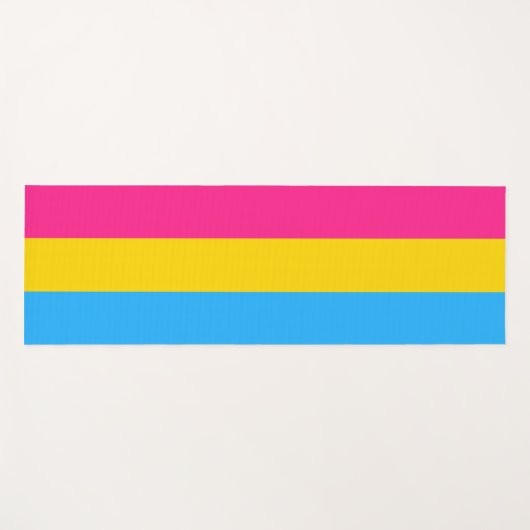 Pansexual Pride (Pan Flag) Yogamat (Voorkant (horizontaal))