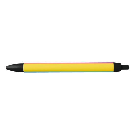 Pansexual Pride (Pan Flag) Zwarte Inkt Pen (Voorkant)