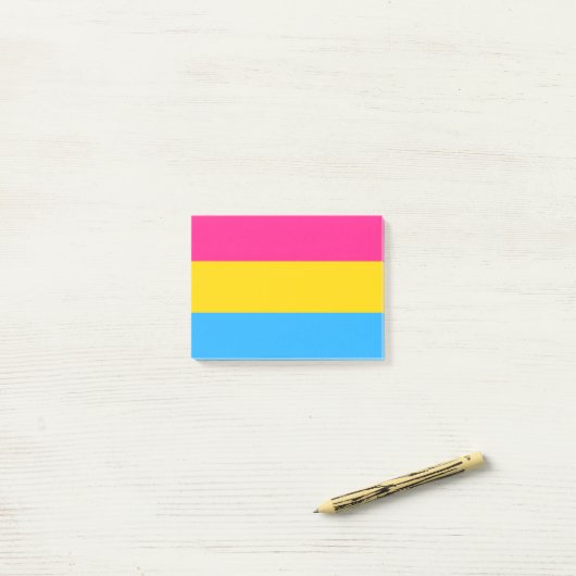 Pansexual Pride Post-it® Notes (Op bureau)