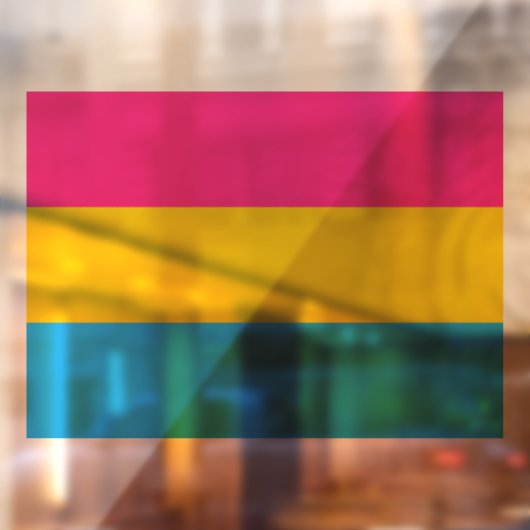 Pansexual Pride Raamsticker (Vel 2)