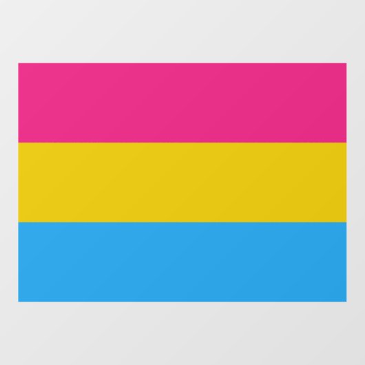 Pansexual Pride Raamsticker (Vel)