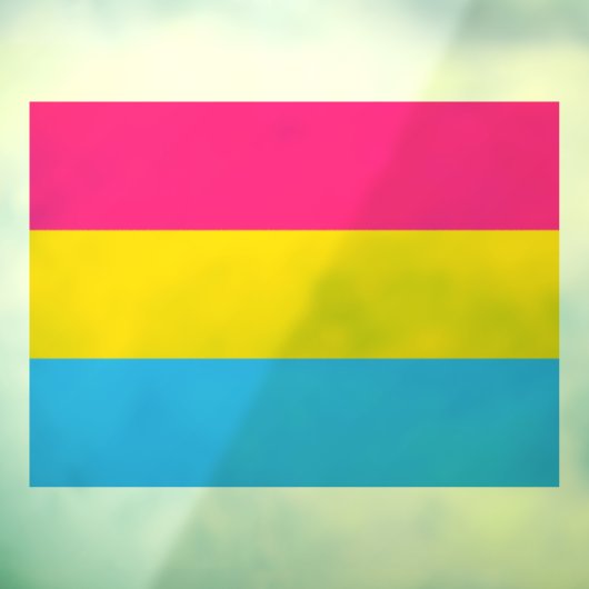 Pansexual Pride Raamsticker (Vel 3)