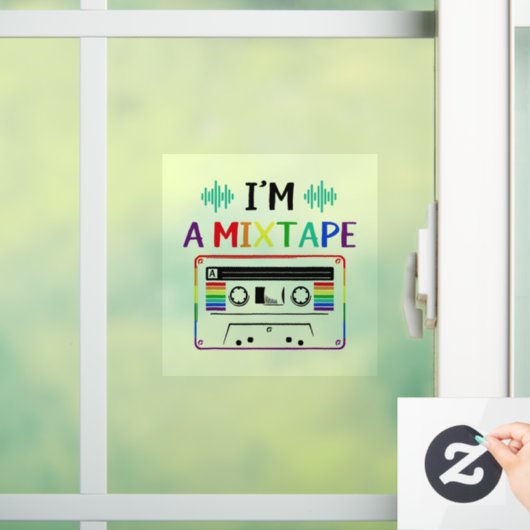 Pansexual Pride Raamsticker (Huis)