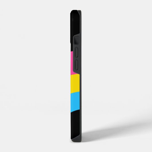 Pansexual Pride Rainbow Flag gepersonaliseerd iPhone Hoesje (Linkerkant)