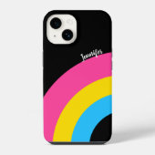 Pansexual Pride Rainbow Flag  gepersonaliseerd iPhone Hoesje (Achterkant)