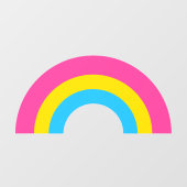Pansexual Pride Rainbow Flag gepersonaliseerd Raamsticker (Vel)