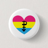 Pansexual Pride Ronde Button 3,2 Cm (Voorkant)