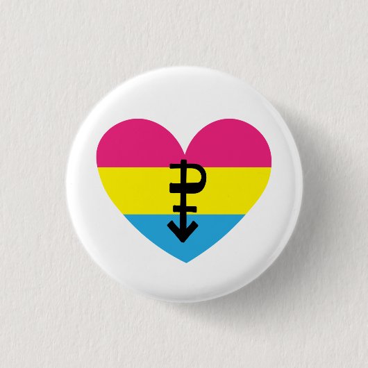 Pansexual Pride Ronde Button 3,2 Cm (Voorkant)