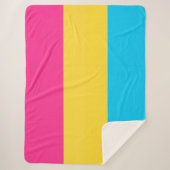 Pansexual Pride Sherpa Blanket Sherpa Deken (Voorkant)
