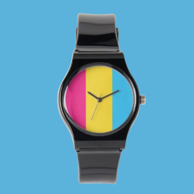Pansexual Pride Silicone Strap Horloge: Vet & Vibr Horloge (Creator heeft geüpload)