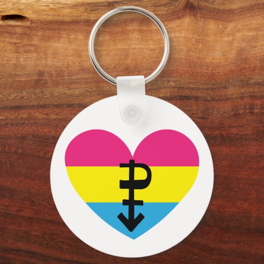 Pansexual pride sleutelhanger (Voorkant)