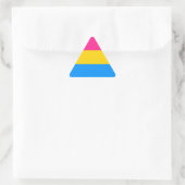 Pansexual Pride stickers - driehoeken (Tas)