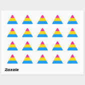 Pansexual Pride stickers - driehoeken (Vel)