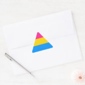 Pansexual Pride stickers - driehoeken (Envelop)