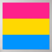 PANSEXUAL PRIDE STRIPES ONTWERP POSTER (Voorkant)