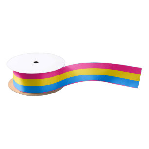 Pansexual Pride Stripes Satijnen Lint