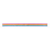 Pansexual Pride Stripes Satijnen Lint (Voorkant)
