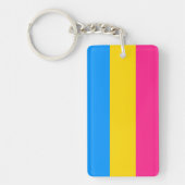 Pansexual Pride Stripes Sleutelhanger (Voorkant)