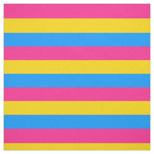 Pansexual Pride Stripes Stof (Swatch)