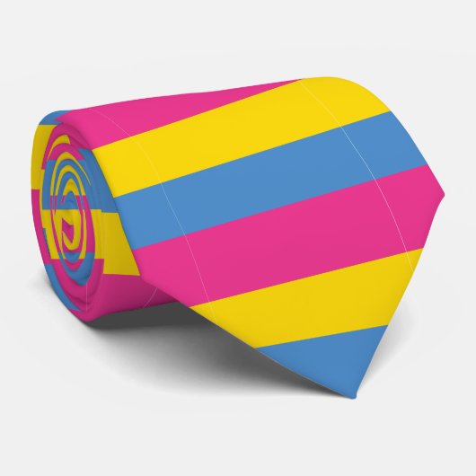 Pansexual Pride Stropdas (Opgerold)