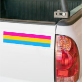 Pansexual pride vlag bumpersticker (Op Truck)