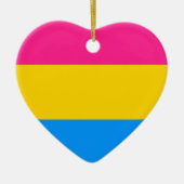 Pansexual pride vlag keramisch ornament (Voorkant)
