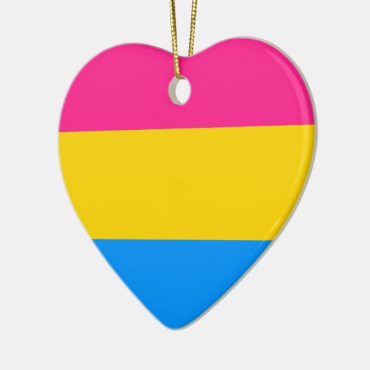 Pansexual pride vlag keramisch ornament (Links)