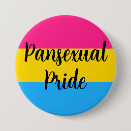 Pansexual Pride Vlag met bericht Ronde Button 7,6 Cm