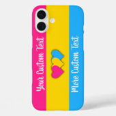 Pansexual pride vlag met hart Case-Mate iPhone case (Achterkant)