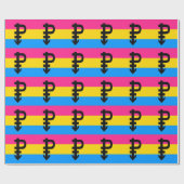 PANSEXUAL PRIDE VLAG STREPEN DESIGN - PNG.NL CADEAUPAPIER (Vlak)